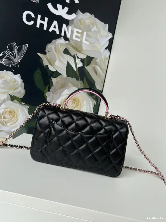First Bag Ru FLAP CHANEL TOP WITH HANDLE-20*12*6cm BAG 0624